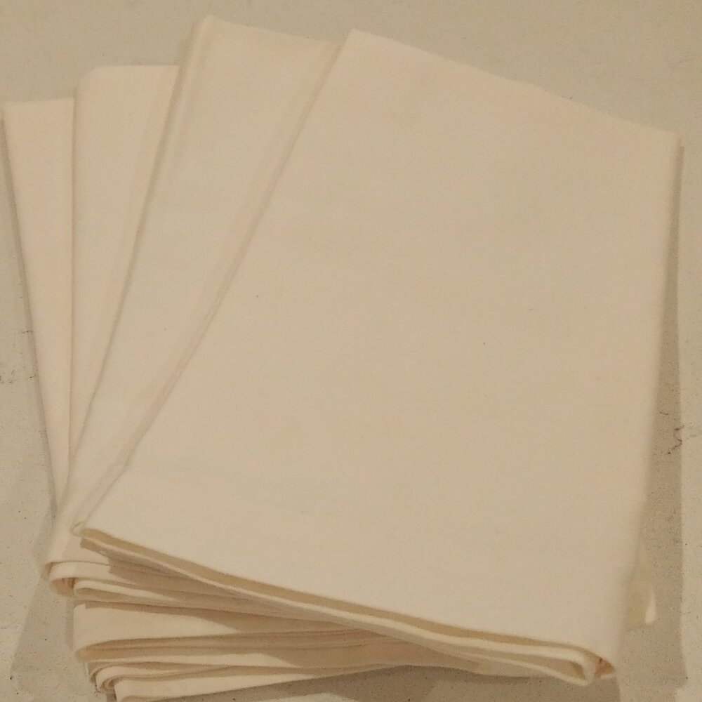 Pottery Barn Cotton Napkins - Set Of Four - Ivory/Cream - Never Used